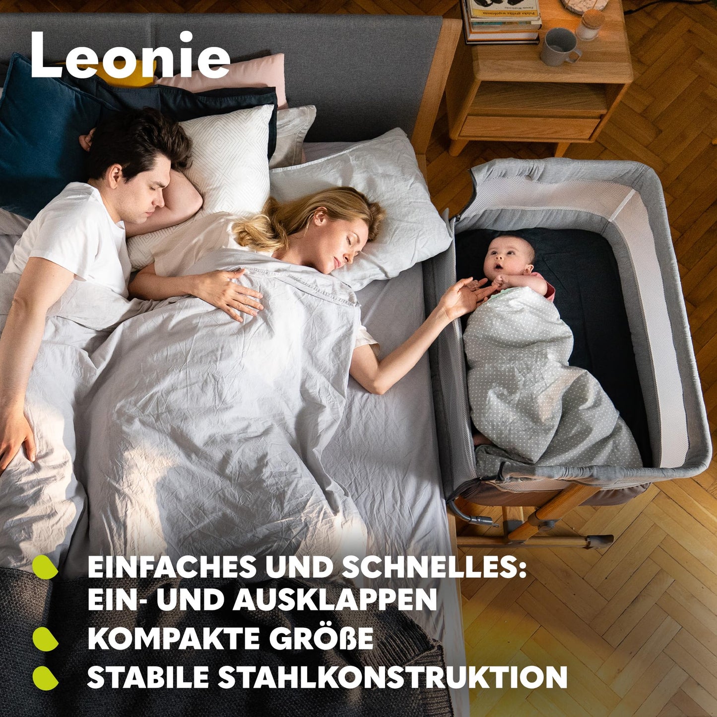 3-in-1 Babybett höhenverstellbar mit Schaukelfunktion & Matratze