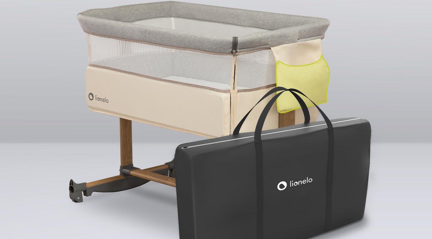 3-in-1 Babybett höhenverstellbar mit Schaukelfunktion & Matratze